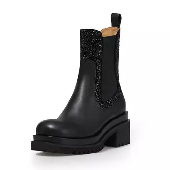 Сапоги Deep Breath на высоком каблуке, черный