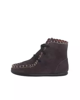 Сапоги девичьи из ирокея замши Pisamonas, темно-серый