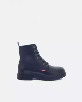 Сапоги для девочки Levi's из белой эко-кожи, черный