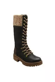 Сапоги до колена на блочном каблуке 'Техас' Lotus, черный