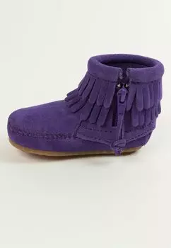 Сапоги DOUBLE FRINGE MINNETONKA SUEDE Minnetonka, фиолетовый