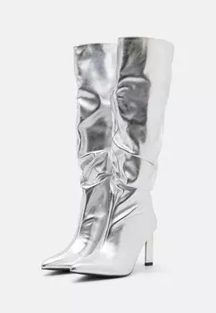 Сапоги Even&Odd, серебристый