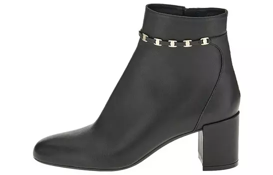 Сапоги Ferragamo Vara Bow Strap, черный
