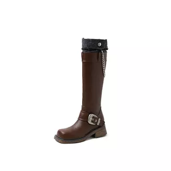 Сапоги Five-nine Dan seven Knee-high Boots Women's, черный