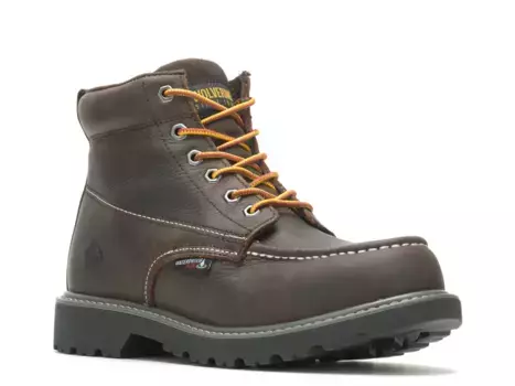 Сапоги Floorhand Moc Steel Toe Work Boot Wolverine, темно-коричневый