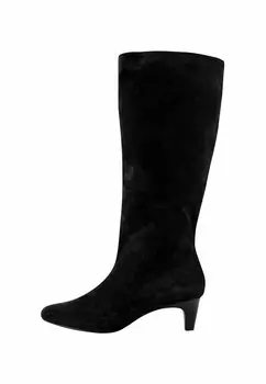 Сапоги FOREVER COMFORT KNEE HIGH HEELED Next, черный металлик