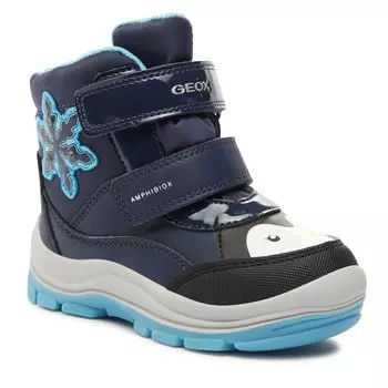 Сапоги Geox BFlanfil Girl, темно-синий