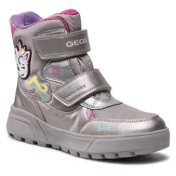 Сапоги Geox JSveggen G.B, серебро