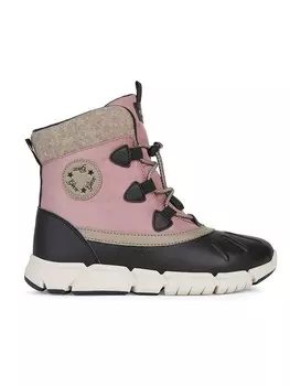 Сапоги Geox Winterboots Flexyper, цвет Schwarz/Rosa/Beige