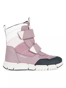 Сапоги Geox Winterboots Flexyper, цвет Schwarz/Wei/Rosa