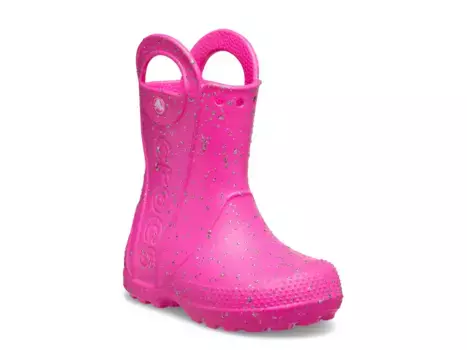 Сапоги Handle It Glitter Rainbow Boot Crocs, цвет pinkcrush