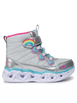 Сапоги Heart Lights Sweet Styling Skechers, серебро