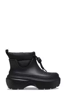 Сапоги и сапоги Stomp с объемными ботильонами Crocs, черный