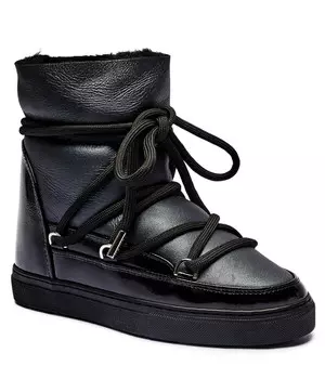 Сапоги INUIKII GLOSS WEDGE, черный