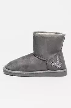 Сапоги из эко-замши Disney, серый