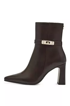 Сапоги из экокожи с острым носком Marco Tozzi, коричневый