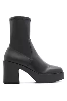 Сапоги из экокожи Upstep на массивном каблуке Aldo, черный