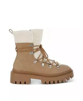 Сапоги из флиса и искусственной кожи Omul London Rag, коричневый/бежевый