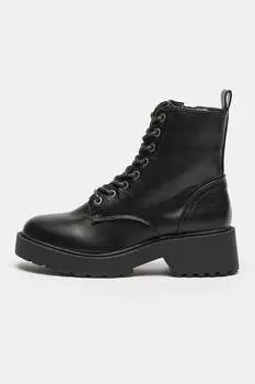 Сапоги из искусственной кожи на массивном каблуке Bullboxer, черный