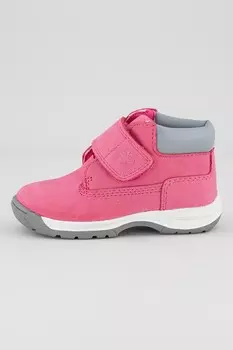 Сапоги из нубука на липучке Timberland, розовый
