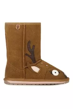 Сапоги из оленей без застежки Emu, коричневый