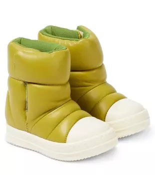 Сапоги из пуховой кожи Rick Owens, белый
