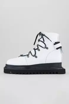 Сапоги из тисненой кожи Mihaela Glavan, белый