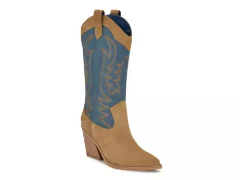 Сапоги Keeks Cowboy Boot Nine West, синий