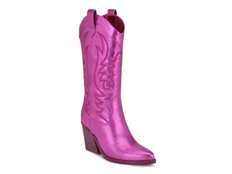Сапоги Keeks Cowboy Boot Nine West, темно-розовый