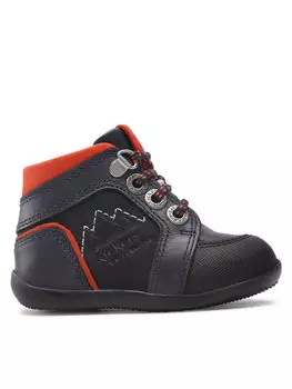 Ботинки детские Kickers комбинированные, черный