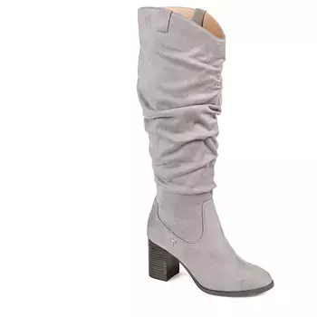Сапоги-Ковбои Aneil x-wide до колена Journee, серый