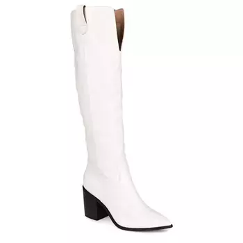 Сапоги-Ковбои Therese высотой до колена Journee, белый