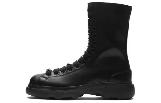 Сапоги кожаные Burberry Ranger, черный
