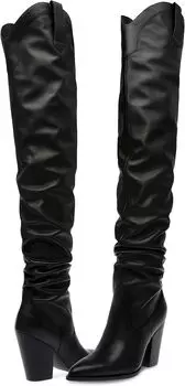 Сапоги Landy Steve Madden, черная кожа