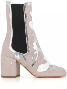 Сапоги Laurence Dacade 70 мм из замши, серый