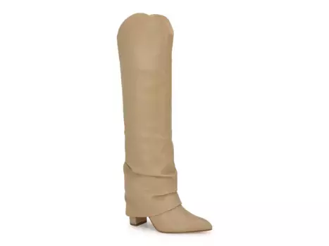 Сапоги Lindey Foldover Boot Nine West, бежевый