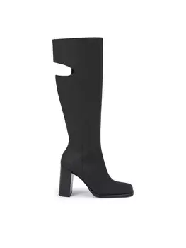 Сапоги Long Heel Zip Boot Cut Out Edgy Calvin Klein, черный