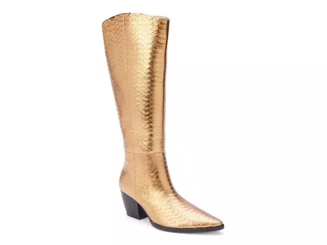 Сапоги Matisse Bruna со змеиным принтом, золотой