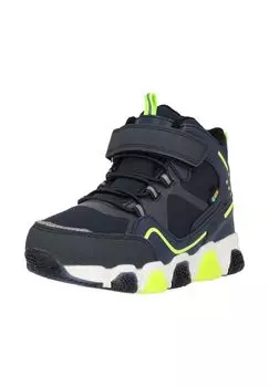 Сапоги-макси с мигалками на подошве ZIGZAG, темно-синий