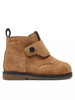 Ботинки Mayoral замшевые с шерстью, бежевый