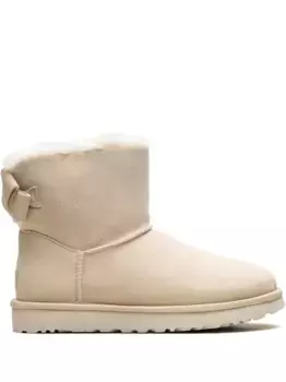 Сапоги Mini Bailey Suede Bow Cream UGG, коричневый