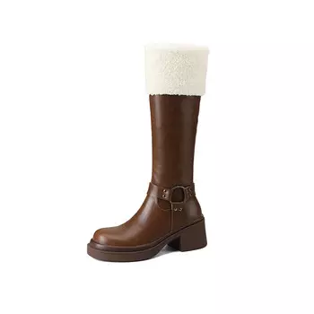 Сапоги Mo Lin Knee-high Boots Women's, коричневый