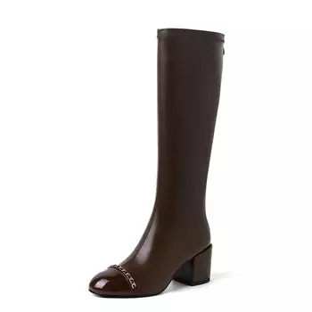 Сапоги Mo Lin Knee-high Boots Women's, коричневый