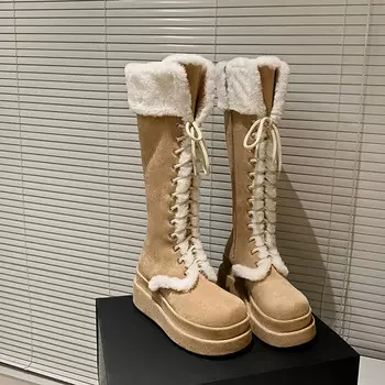 Сапоги Mo Lin Knee-high Boots Women's, цвет Apricot