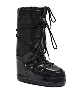 Сапоги Moon Boot ICON GLITTER, черный