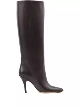 Сапоги на каблуке MM6 Maison Margiela, коричневый