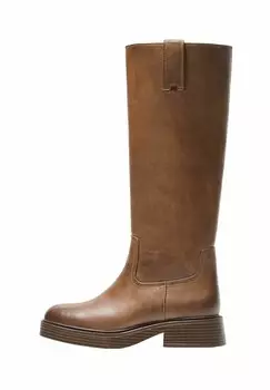 Сапоги на платформе EQUESTRIAN-STYLE Bershka, коричневый