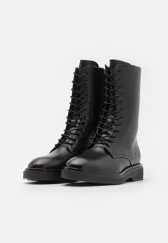 Сапоги на платформе FLAT MID LACE UP BOOT Calvin Klein, черный