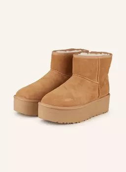 Сапоги на платформе классические мини на платформе Ugg, коричневый
