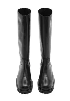 Сапоги на платформе ZIP Mango, черный